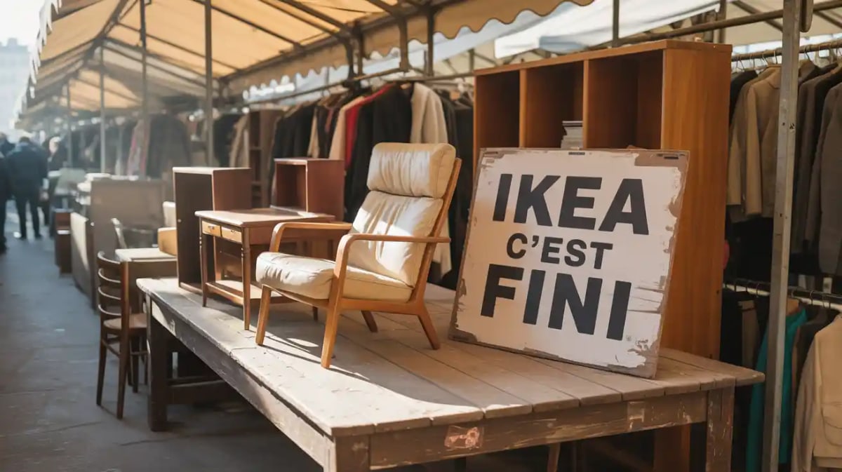 ikea c'est fini meuble vintage brocante